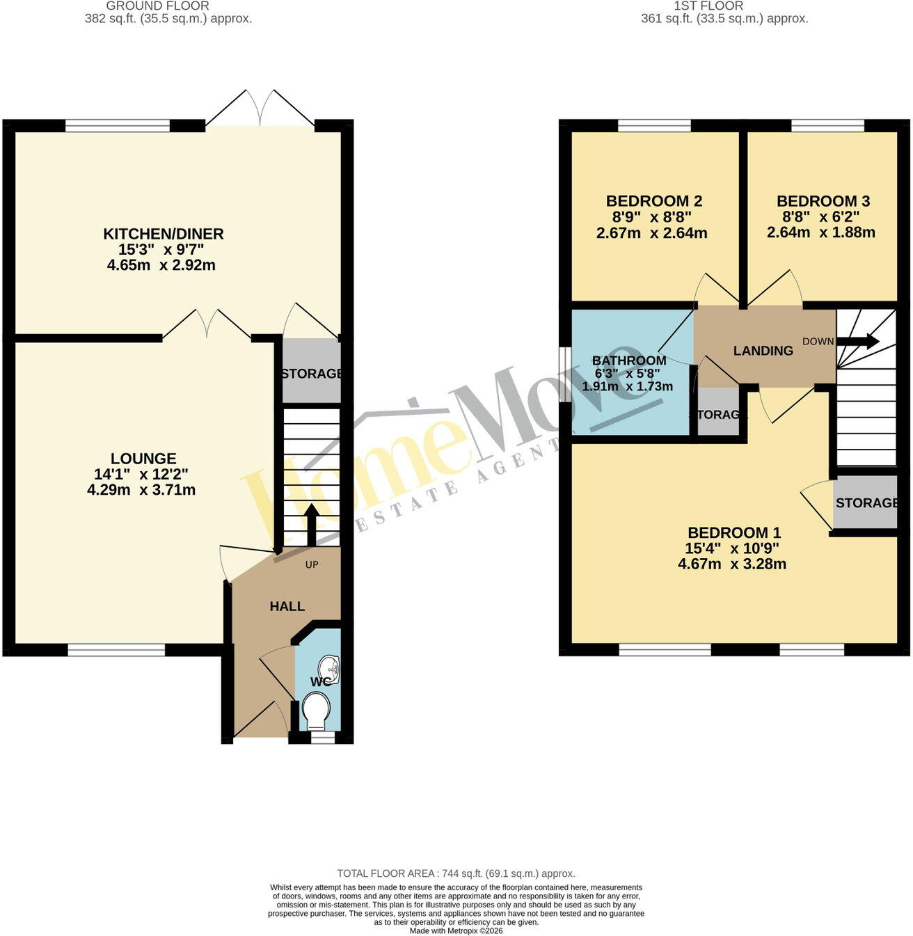 Wye Close, Leicester, Leicestershire, LE4 9AZ floorplan
