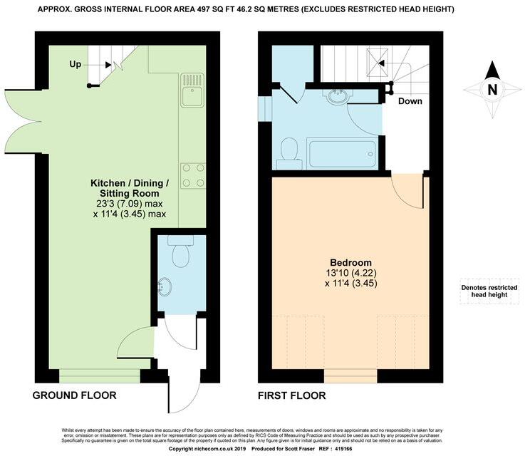 Chase Cottages, 51C High Street, Witney, OX28 floorplan