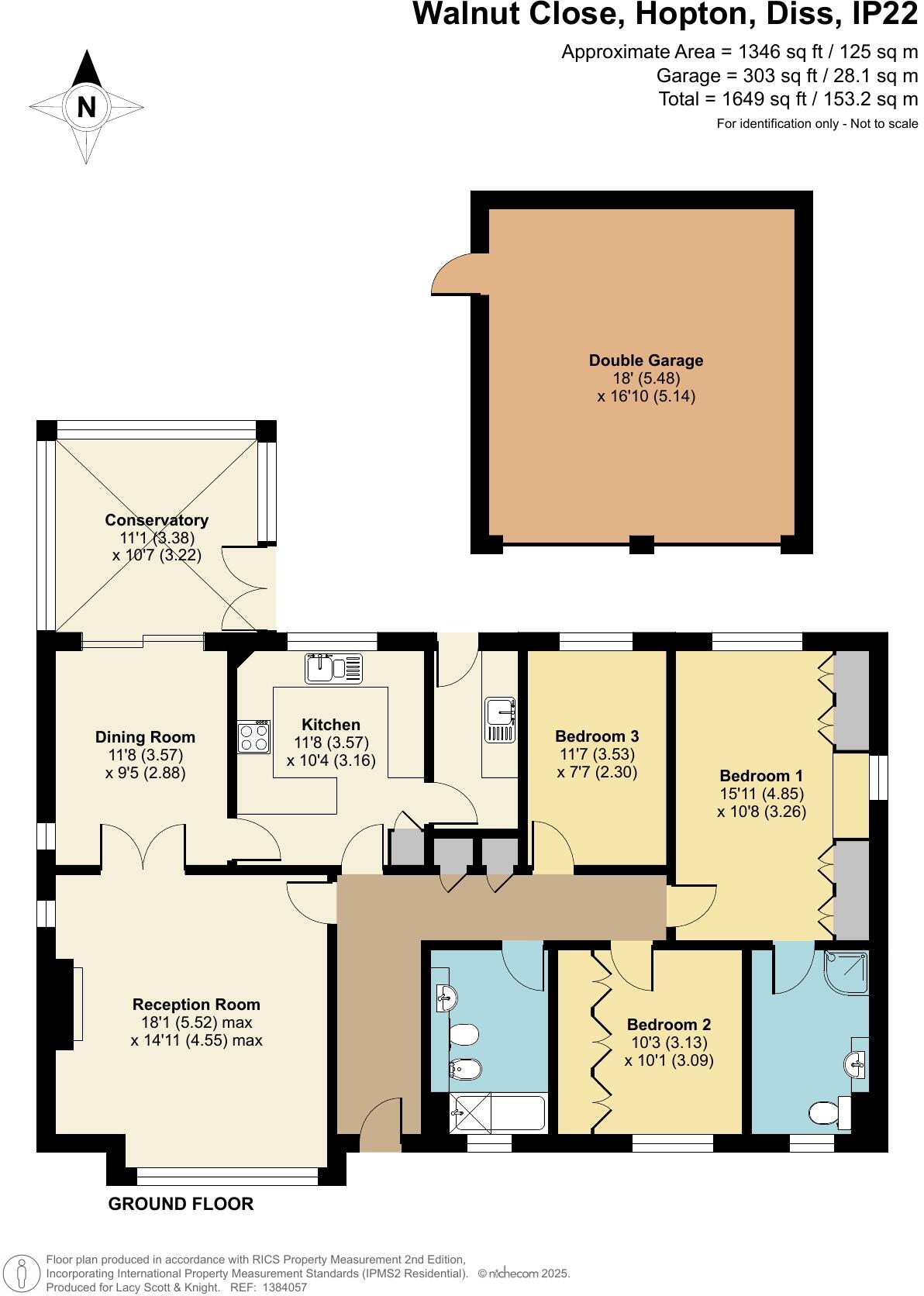 Walnut Close, Hopton, Diss, Suffolk, IP22 floorplan