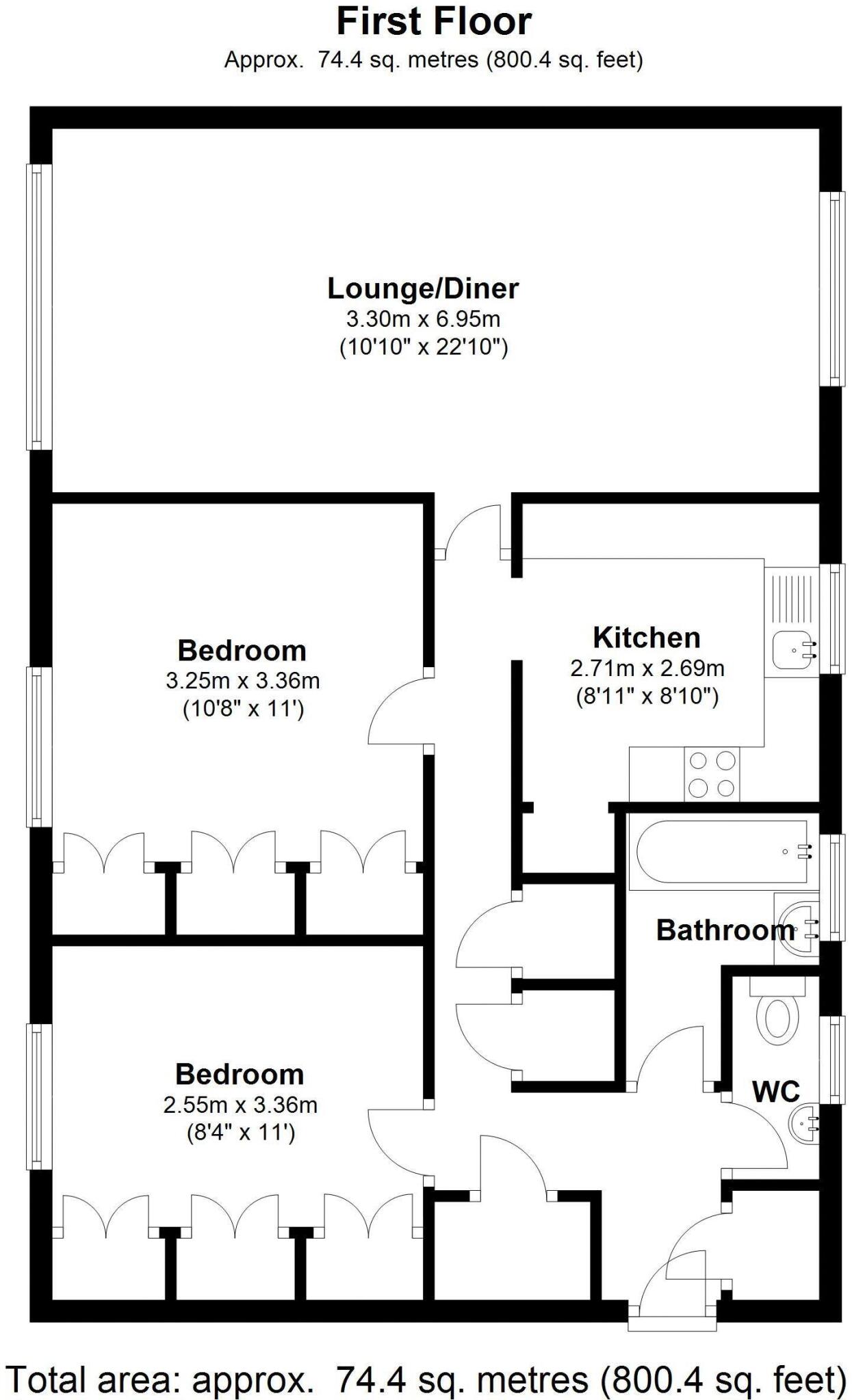 11 Meadow Drive, Shifnal. TF11 8BY floorplan