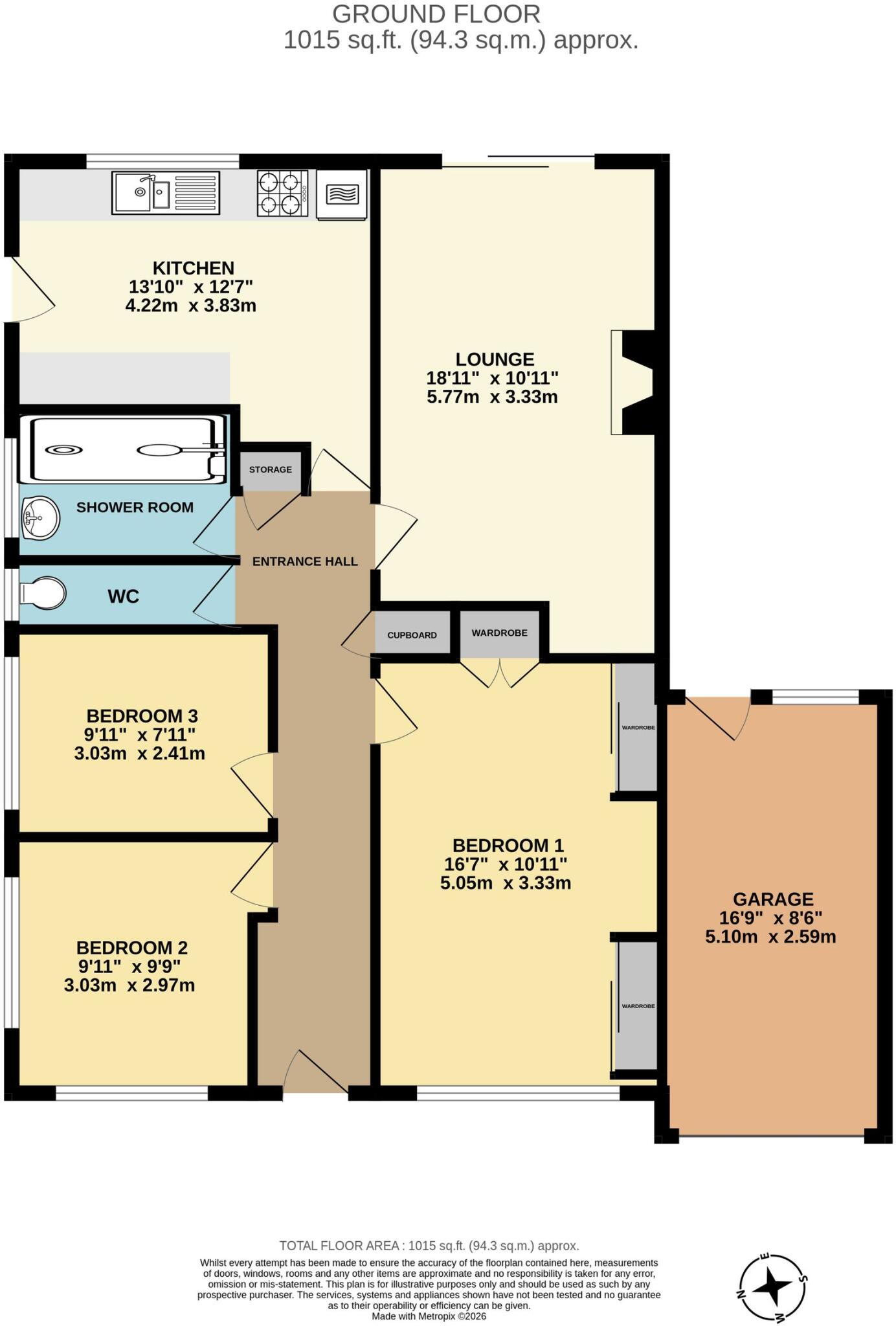 Toddington Crescent, Chatham, ME5 floorplan