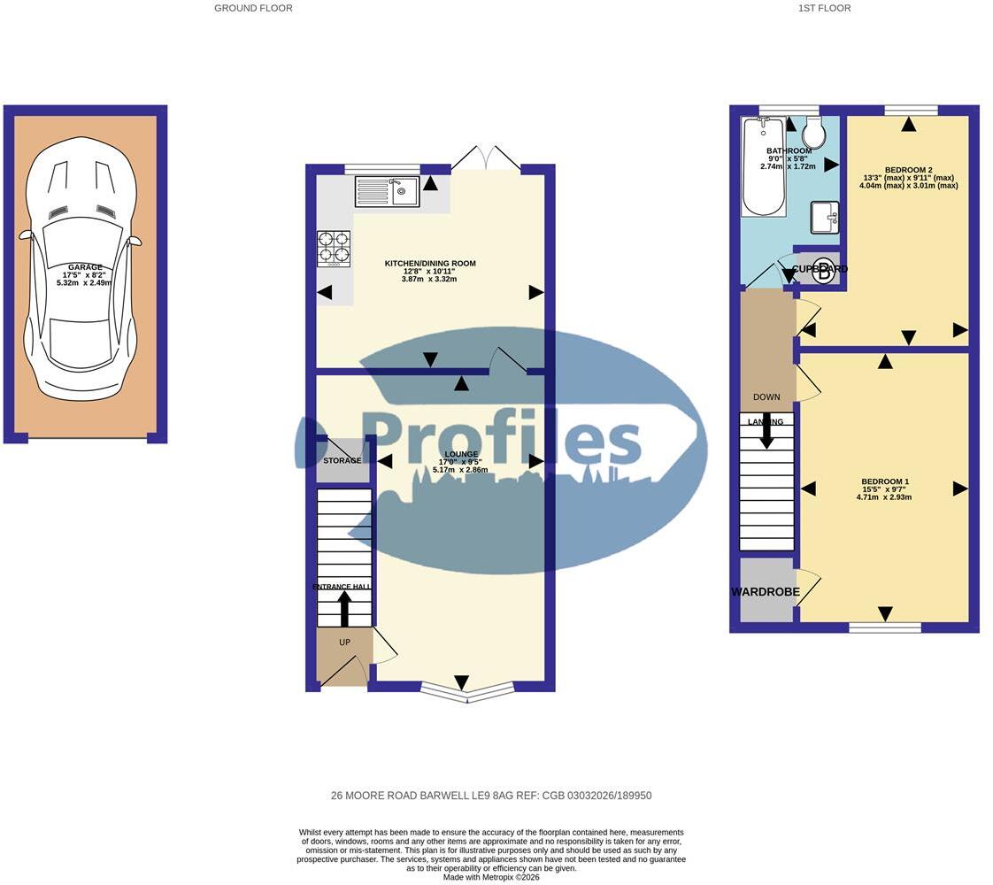 Moore Road, Barwell, Leicester floorplan