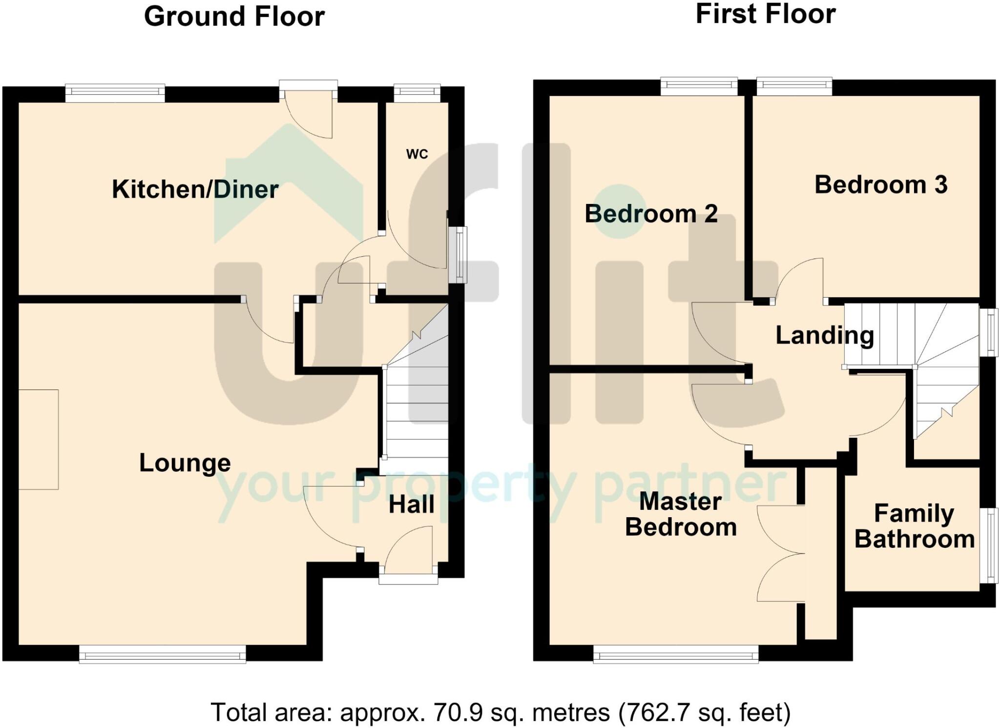 Dene Crescent, Rotherham floorplan