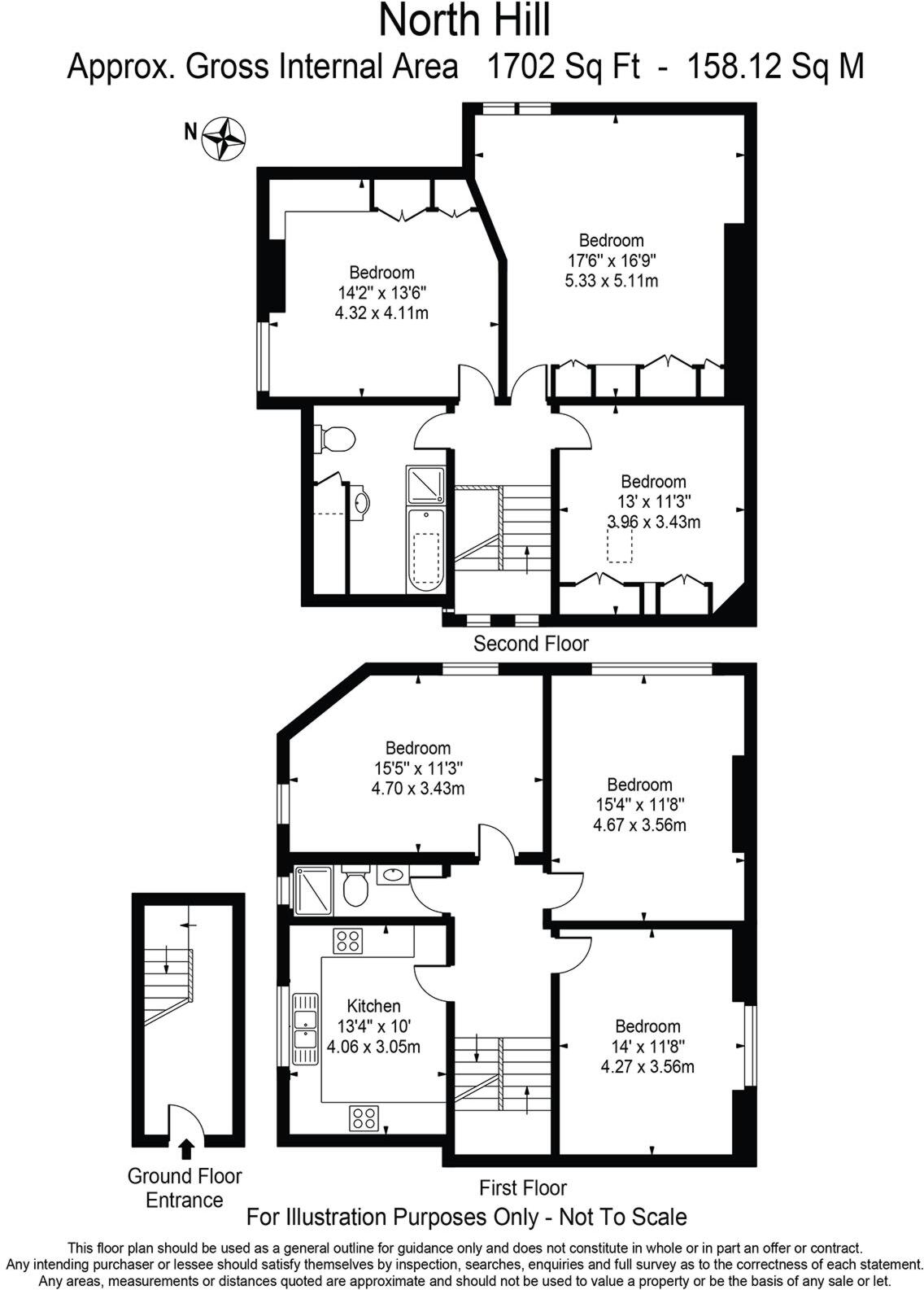 North Hill, Highgate, N6 floorplan