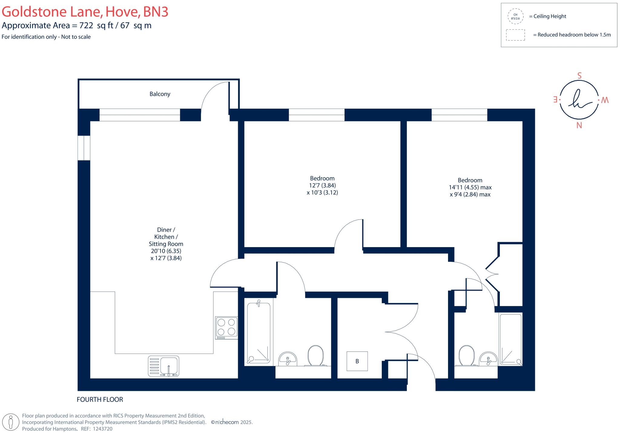 Goldstone Lane, Hove, BN3 floorplan