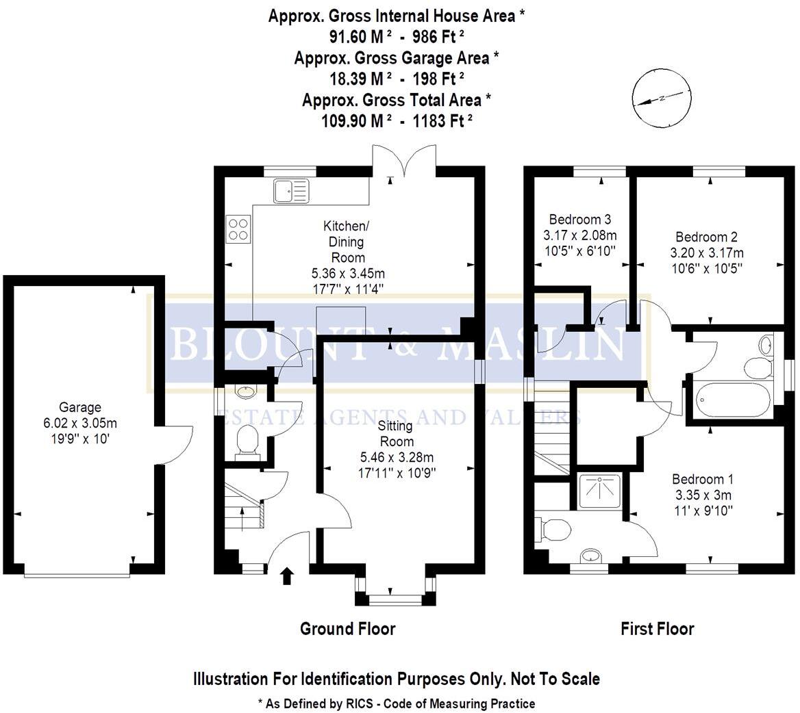 White Poplars, Malmesbury floorplan