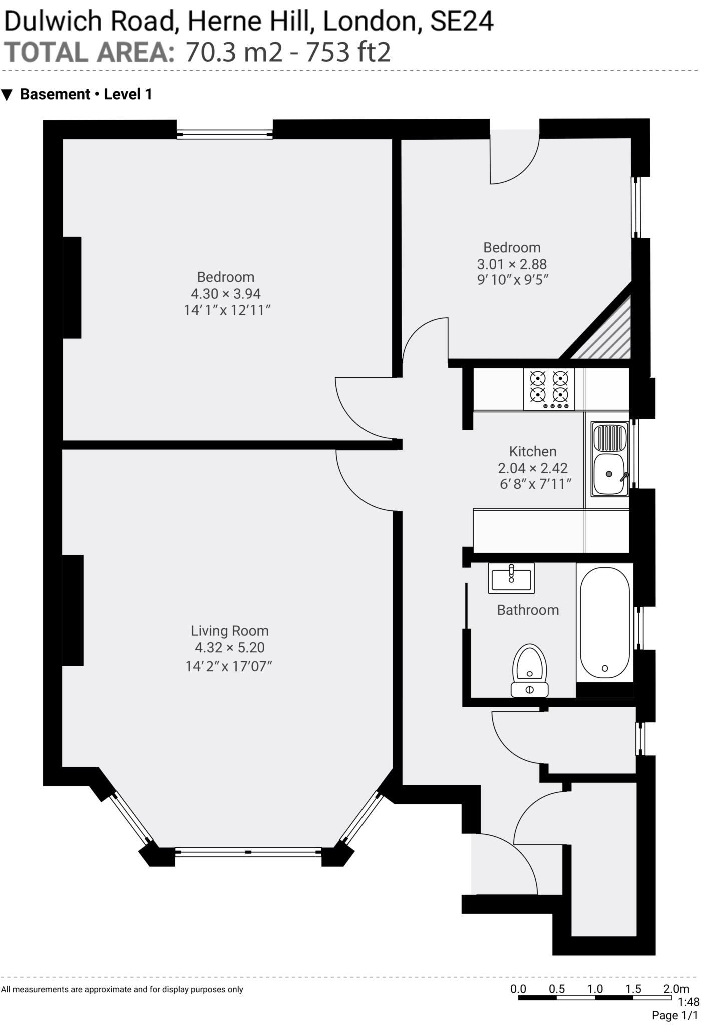Dulwich Road, Herne Hill SE24 floorplan