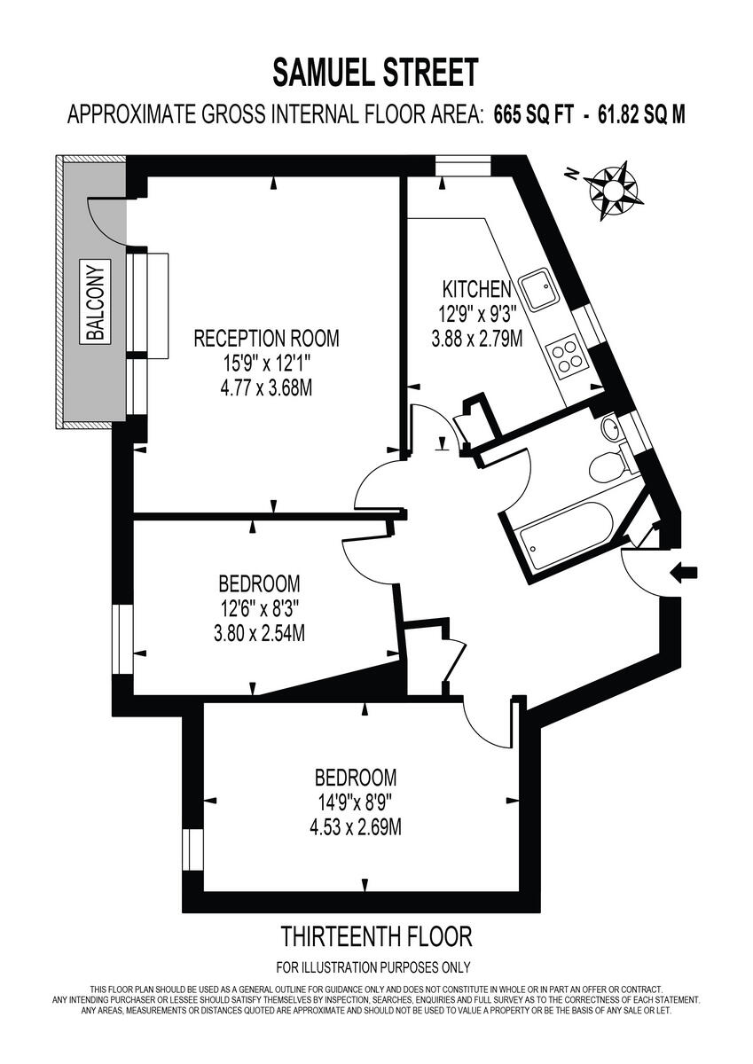 Samuel Street, London floorplan
