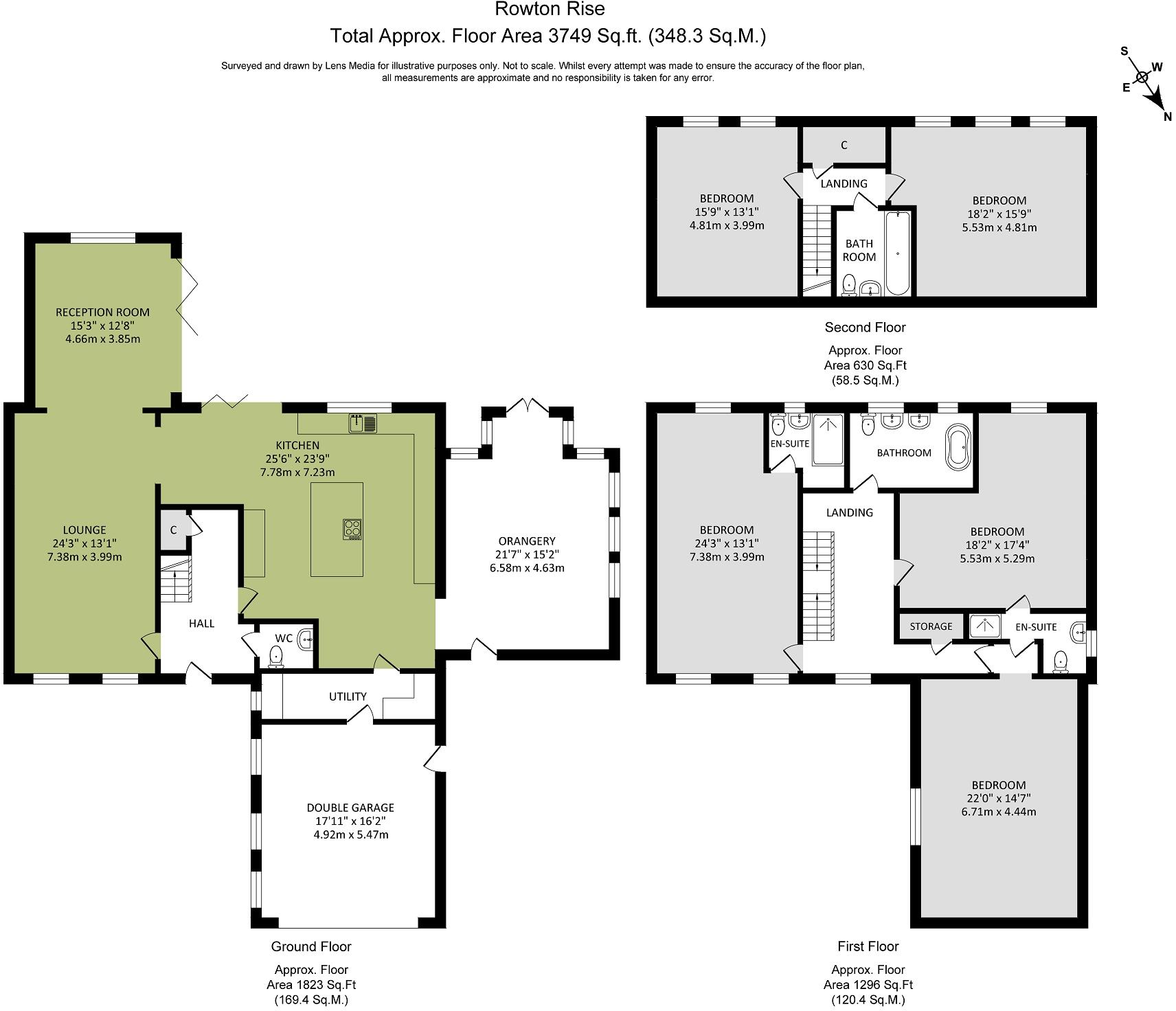 10 Rowton Rise, Standish, Wigan, Greater Manchester. WN1 2TU floorplan