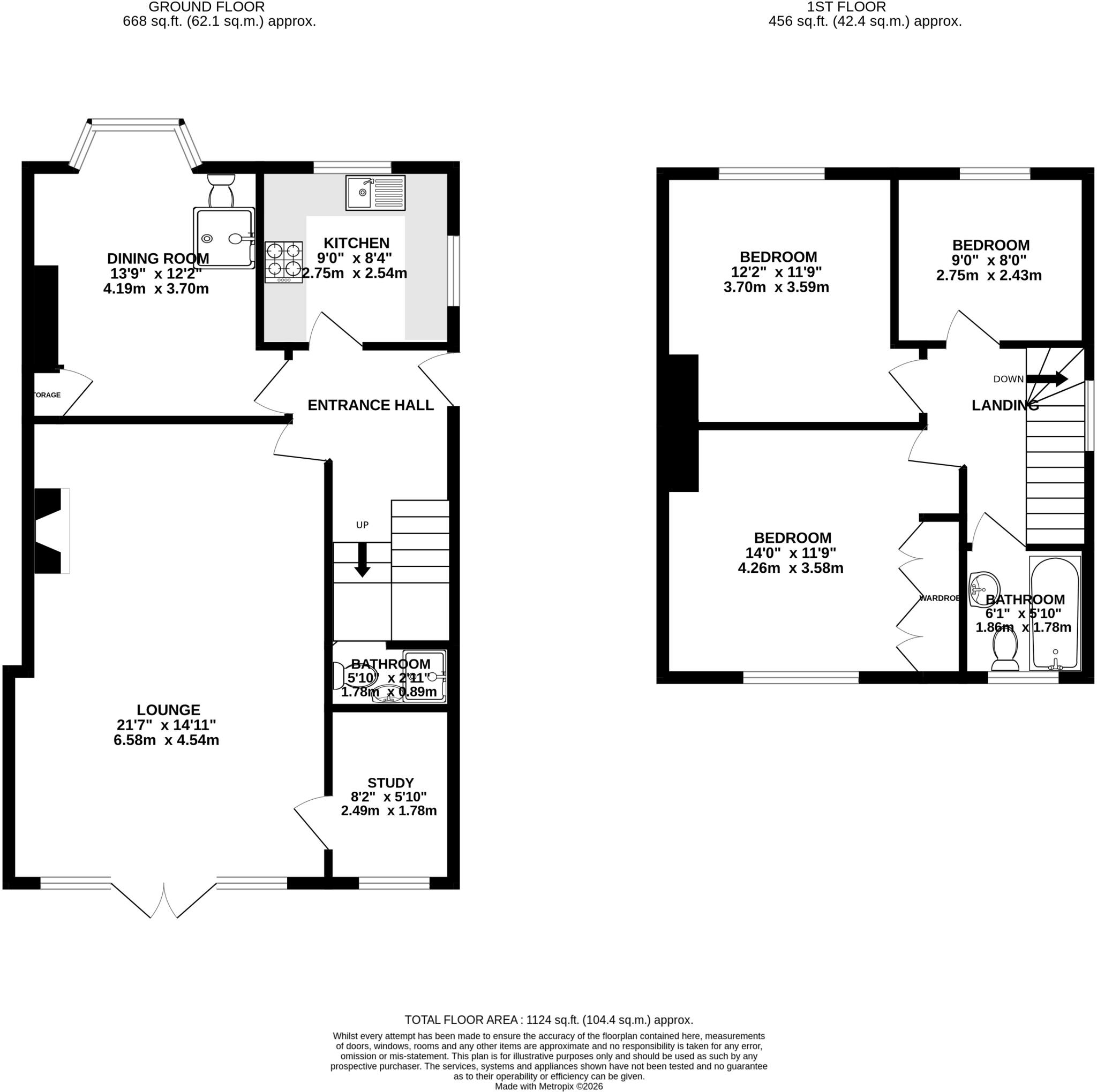 Rowan Way, Harpenden, Hertfordshire, AL5 floorplan