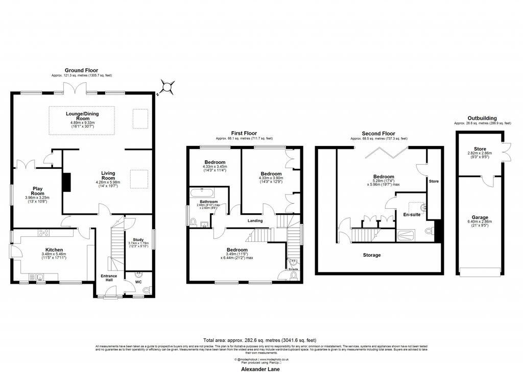 Burnside, Alexander Lane, Hutton, Essex floorplan
