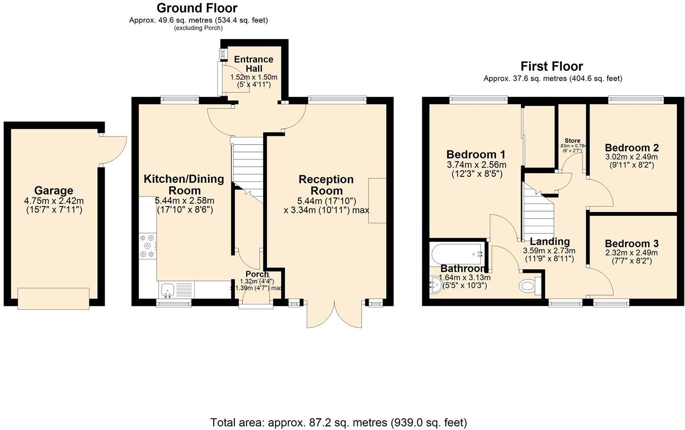 Birchen Close, Brockwell, Chesterfield floorplan