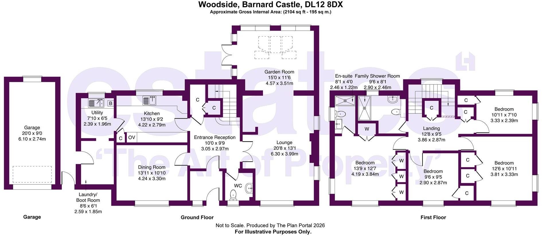 Woodside, Barnard Castle, DL12 8DX floorplan