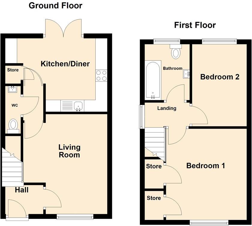 Buckley Way, Burntwood, WS7 3AJ floorplan