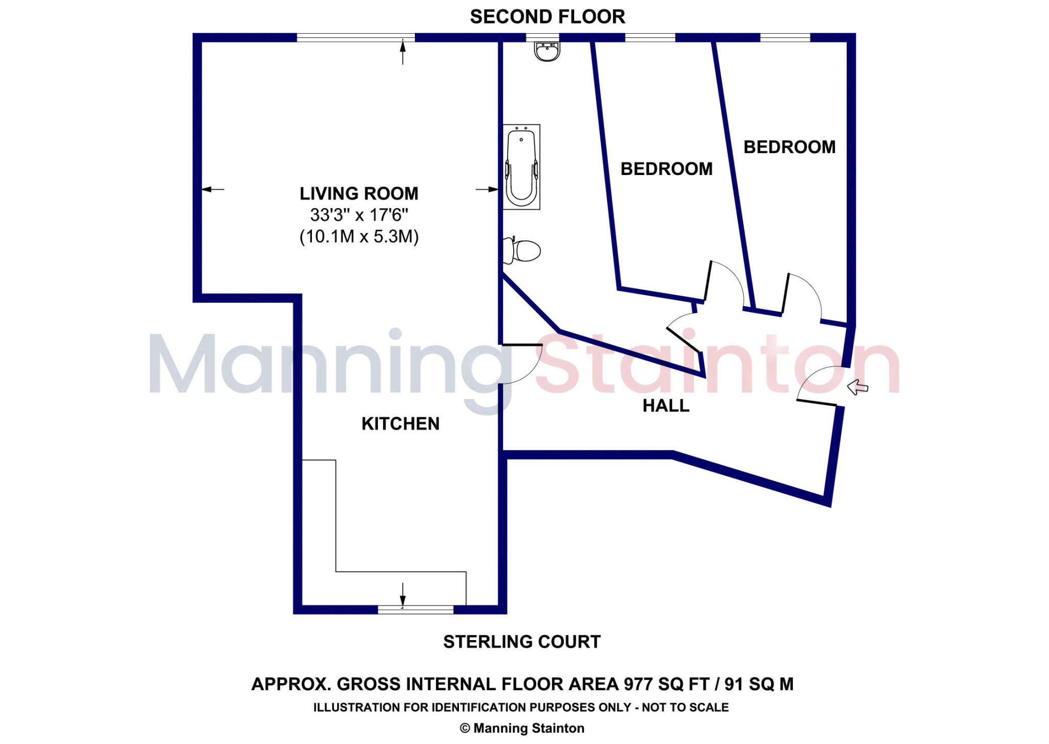 16 Sterling Court, Halfpenny Lane, Pontefract, West Yorkshire floorplan