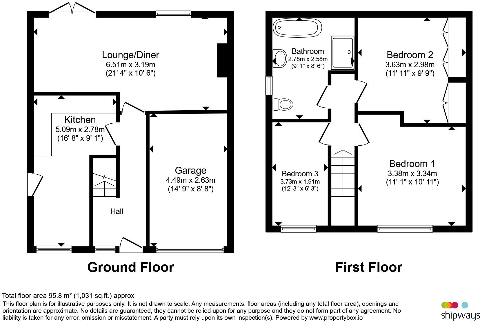 Montague Road, Rugby floorplan