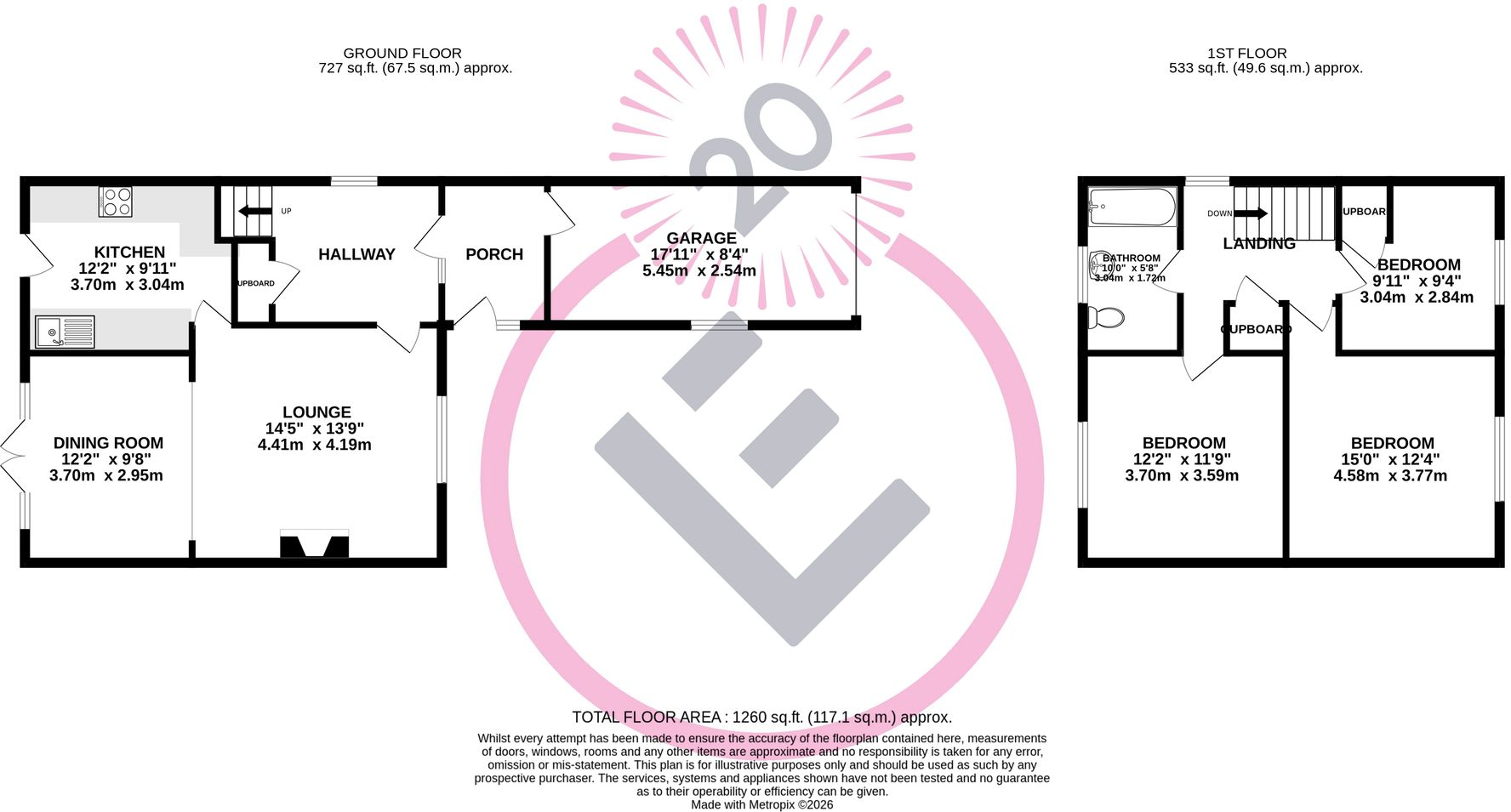 Keer Bank, Lancaster, LA1 floorplan