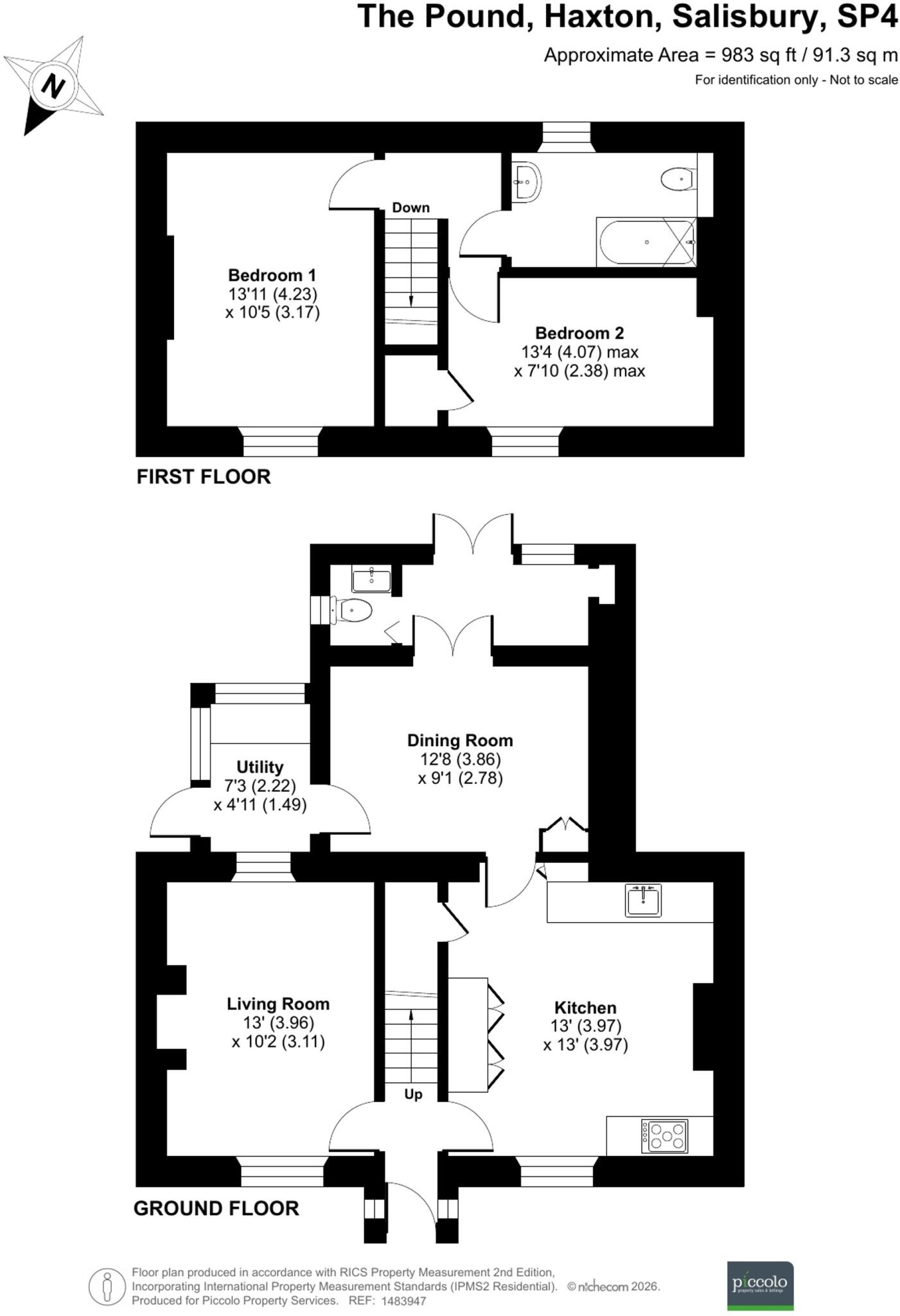 4 The Pound, Haxton, SP4 floorplan