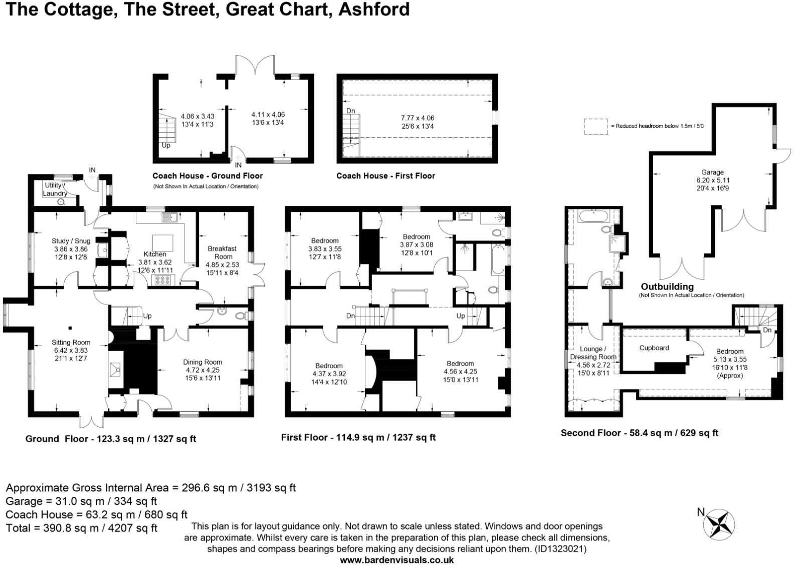The Street, Great Chart, Ashford, TN23 floorplan