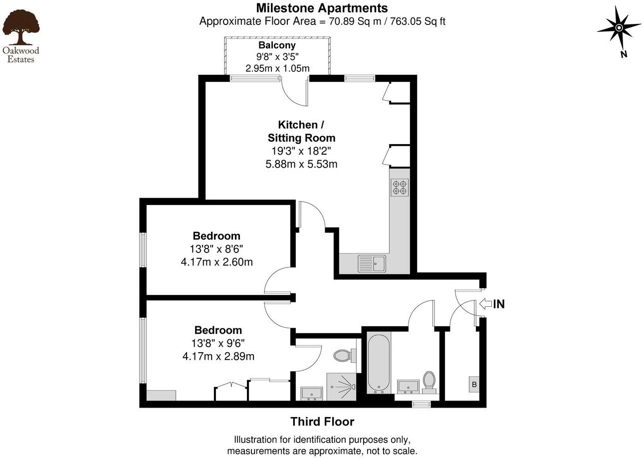 2 Finefield Walk, SLOUGH, SL1 floorplan
