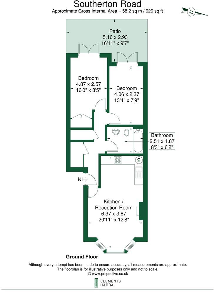Southerton Road, Brackenbury Village, London floorplan
