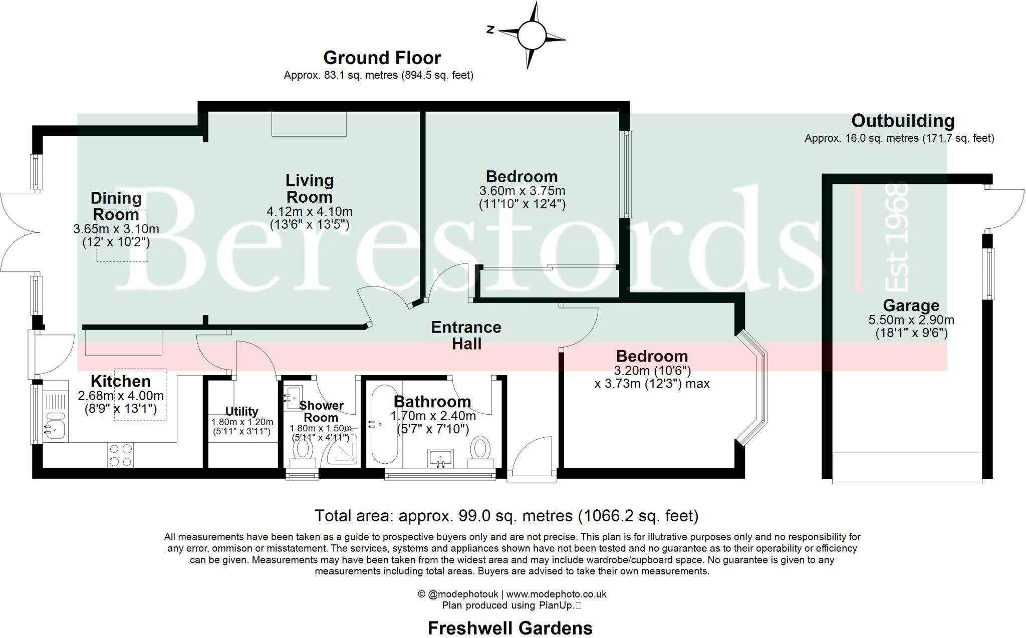 Freshwell Gardens, West Horndon, CM13 floorplan