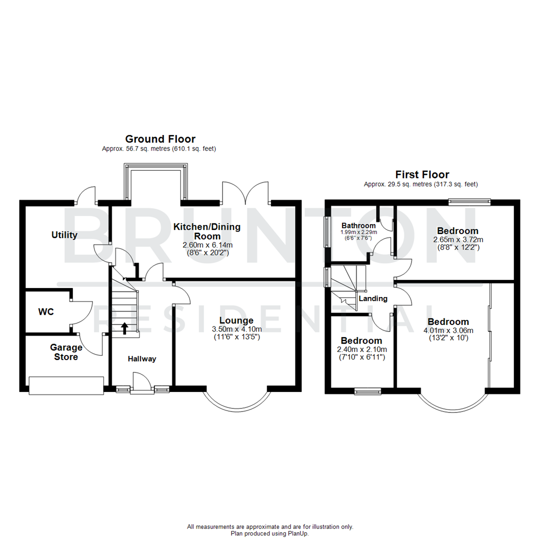 Winchester Walk, Wideopen, NE13 floorplan