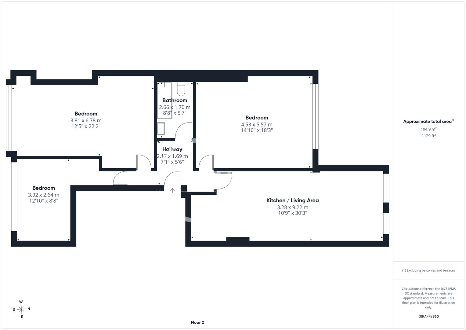Hanbury Street, Shoreditch, E1 floorplan