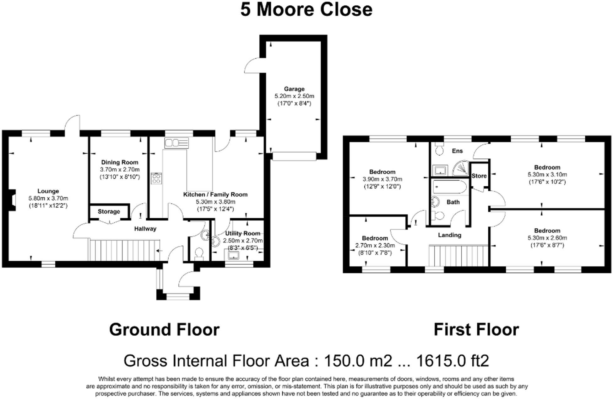 Moore Close, Billericay, CM11 floorplan