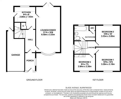 Slade Avenue, Burntwood, WS7 2EL floorplan