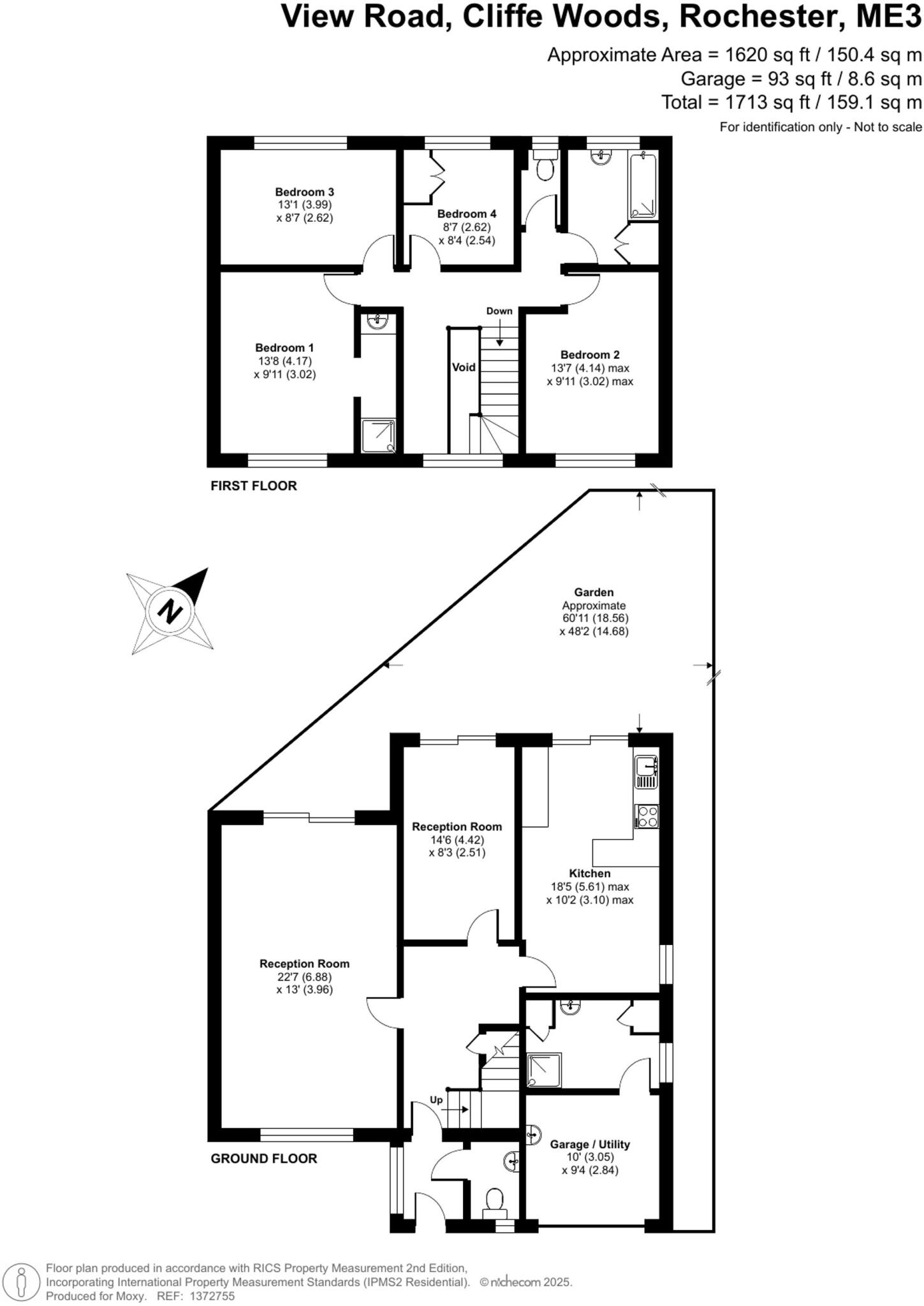 View Road, Cliffe Woods, Kent. ME3 floorplan