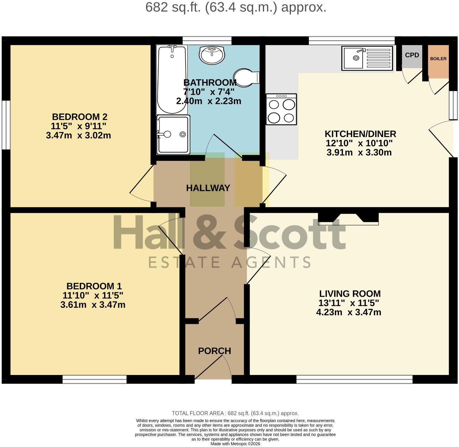Church Road, Whimple floorplan