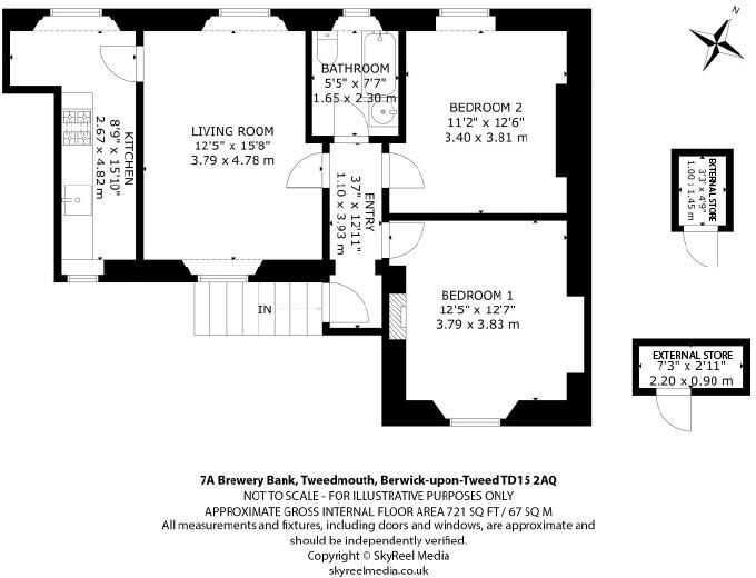Brewery Bank, Tweedmouth, Berwick-upon-Tweed, Northumberland floorplan