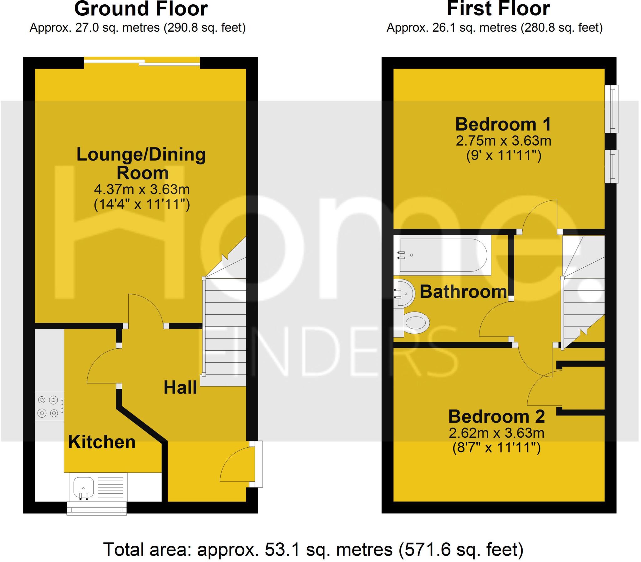 Wilkins Close, Willowbrook, Swindon, Wiltshire, SN2 floorplan