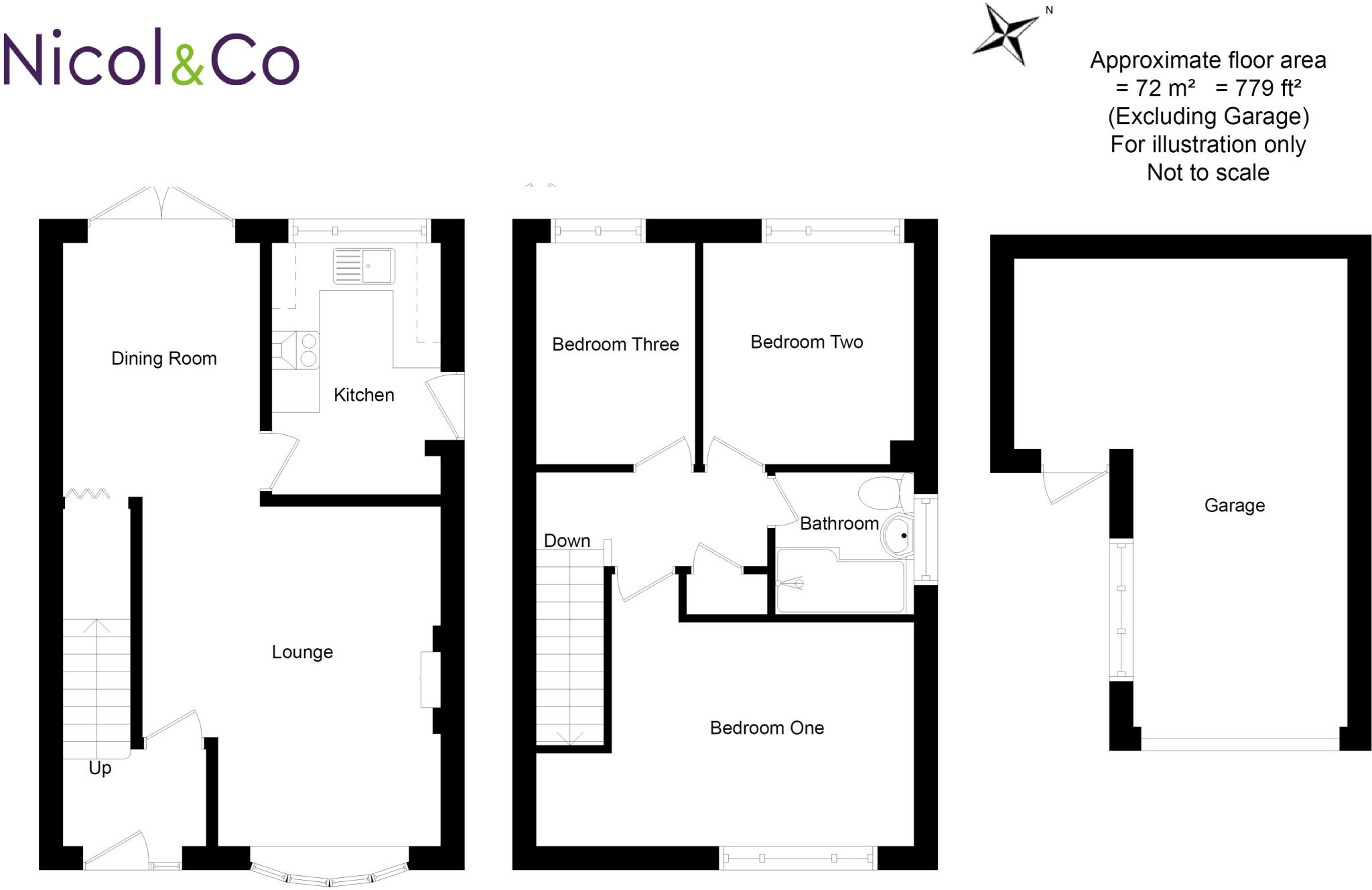 Walnut Crescent, Malvern, Worcestershire, WR14 floorplan