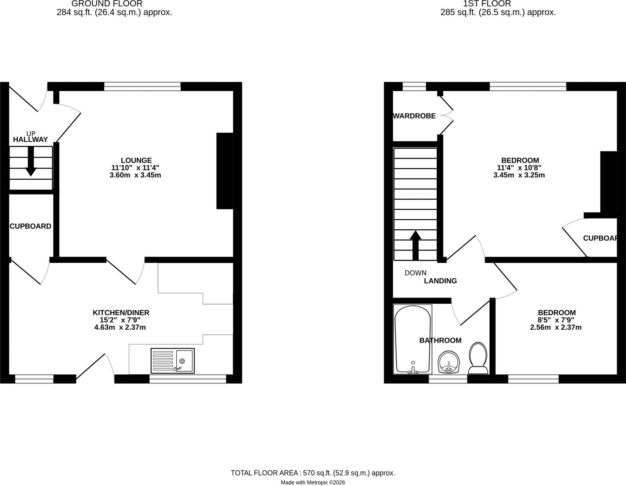 Boughthayes, Tavistock, Devon floorplan