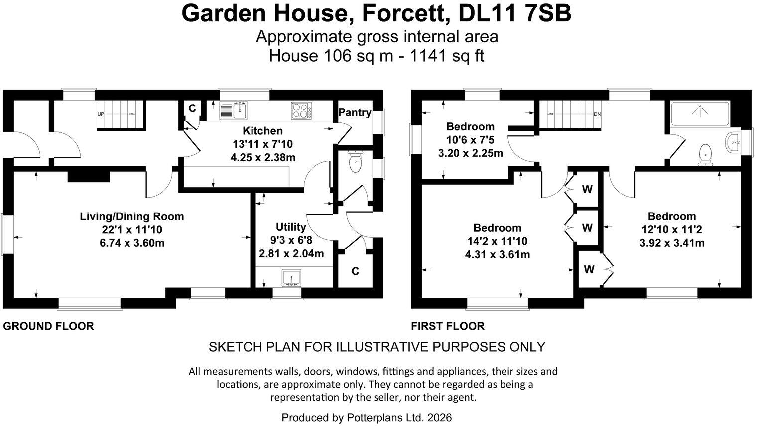 Forcett, Richmond, North Yorkshire, DL11 7SB floorplan