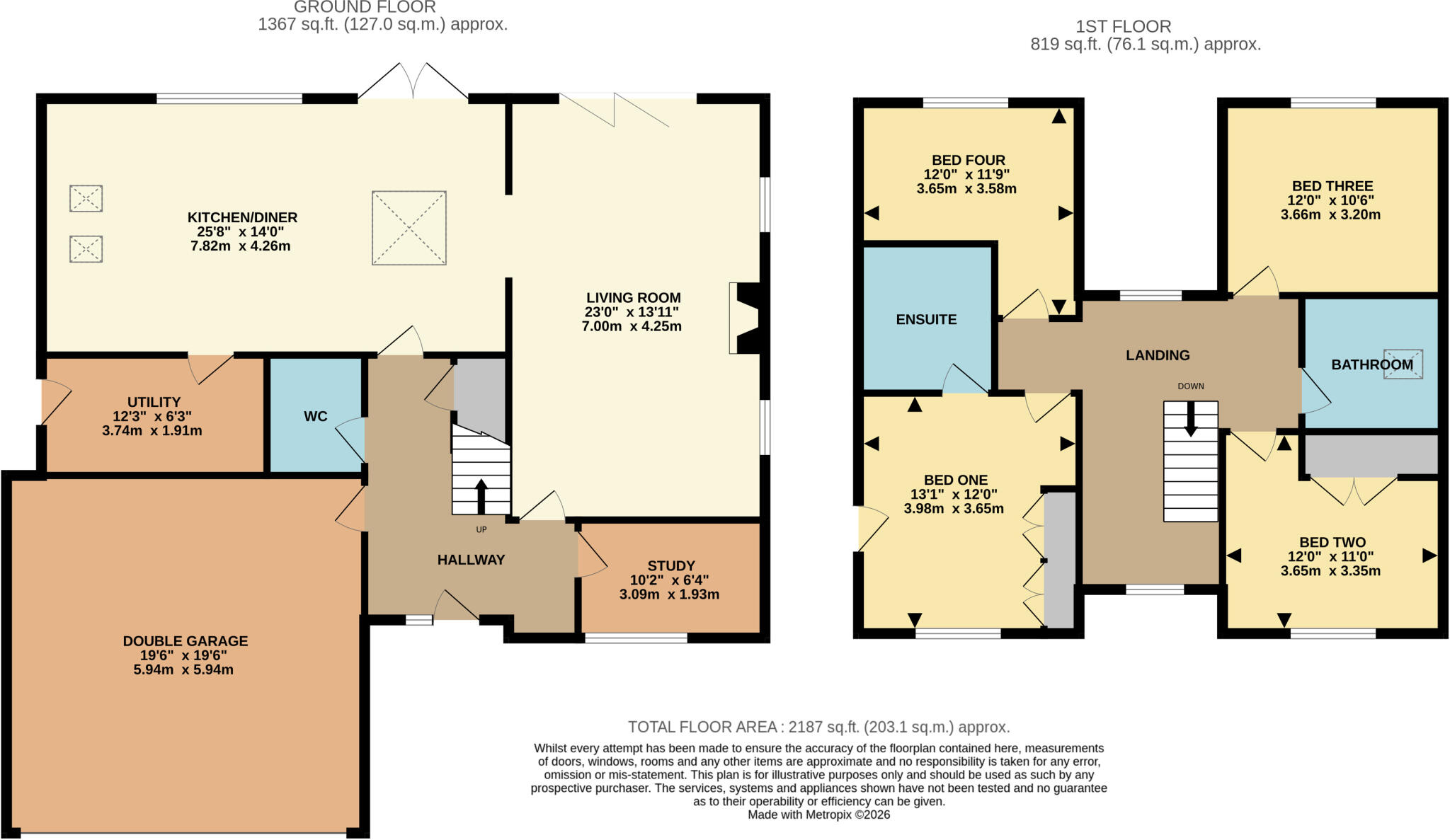 Woods Lane, Cliddesden, Basingstoke, Hampshire, RG25 floorplan
