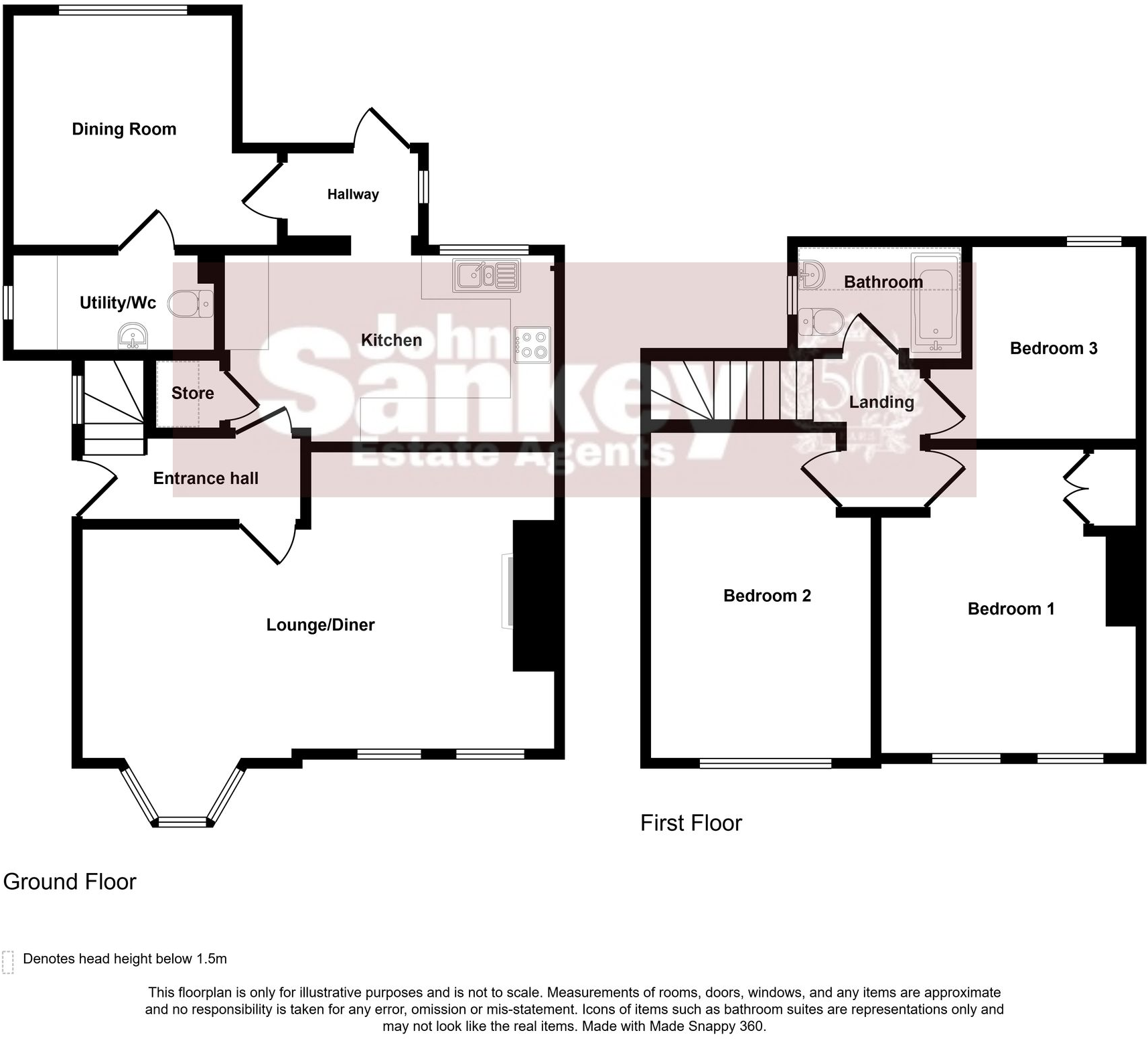 Brougham Avenue, Mansfield, NG19 floorplan