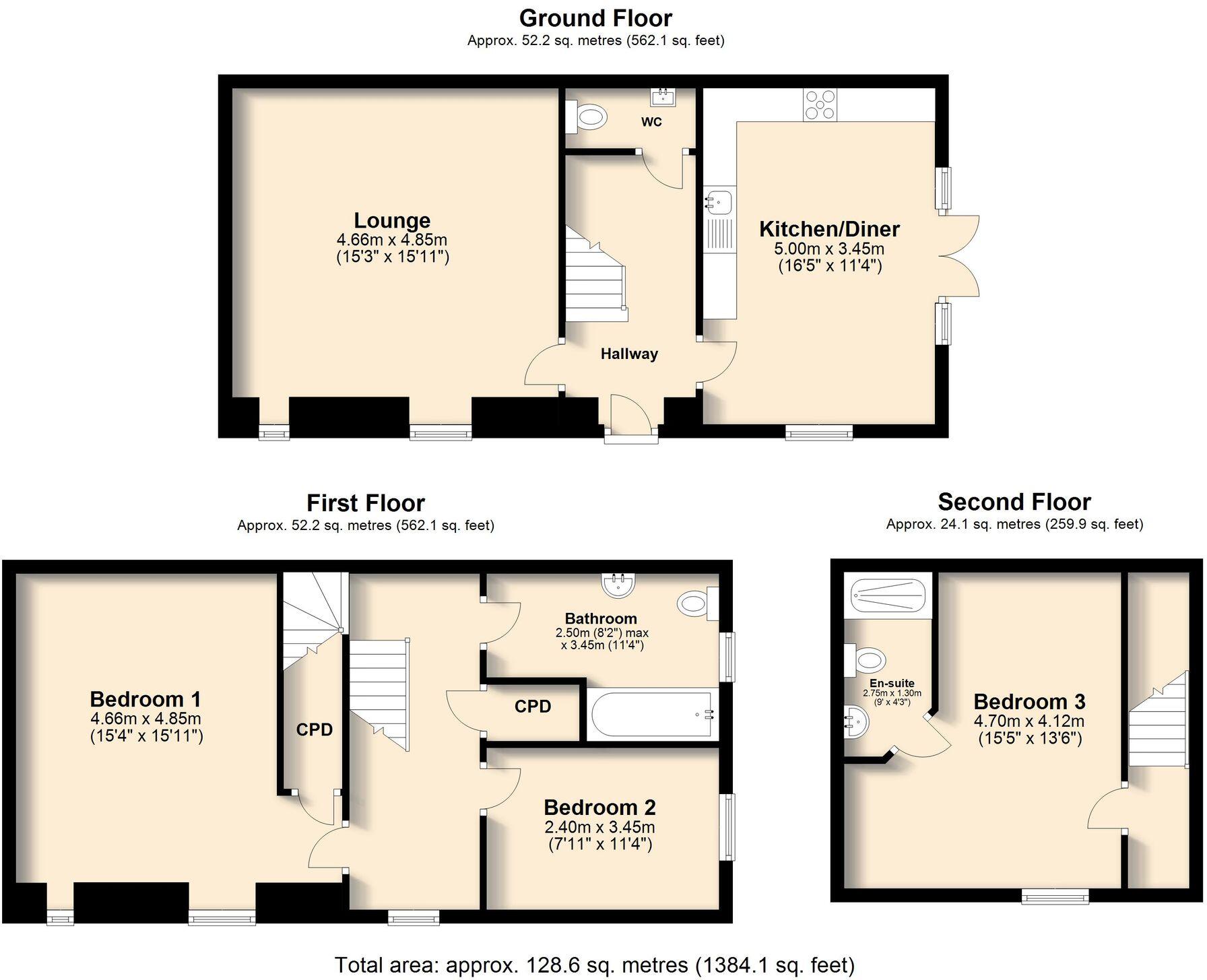 Plot 6 North Farm Mews, Harthill S26 floorplan