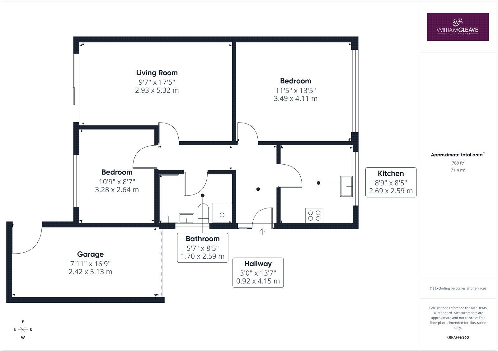 Corwen Close, Connah's Quay, Deeside, Flintshire, CH5 floorplan