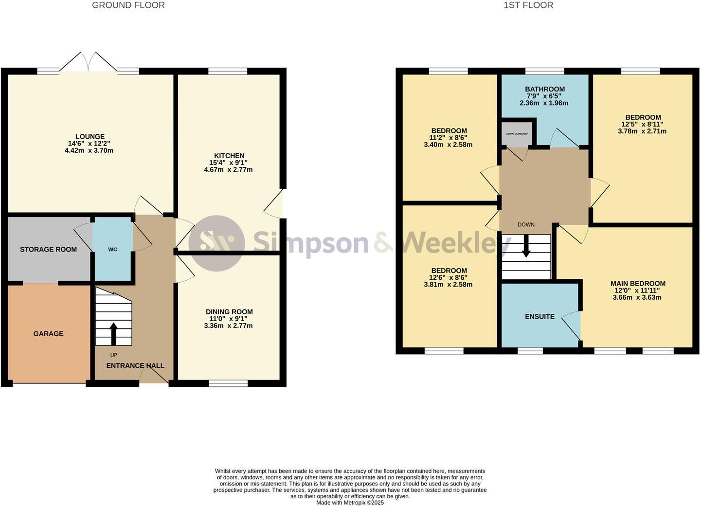 NN8 Cooper Drive, Wellingborough floorplan