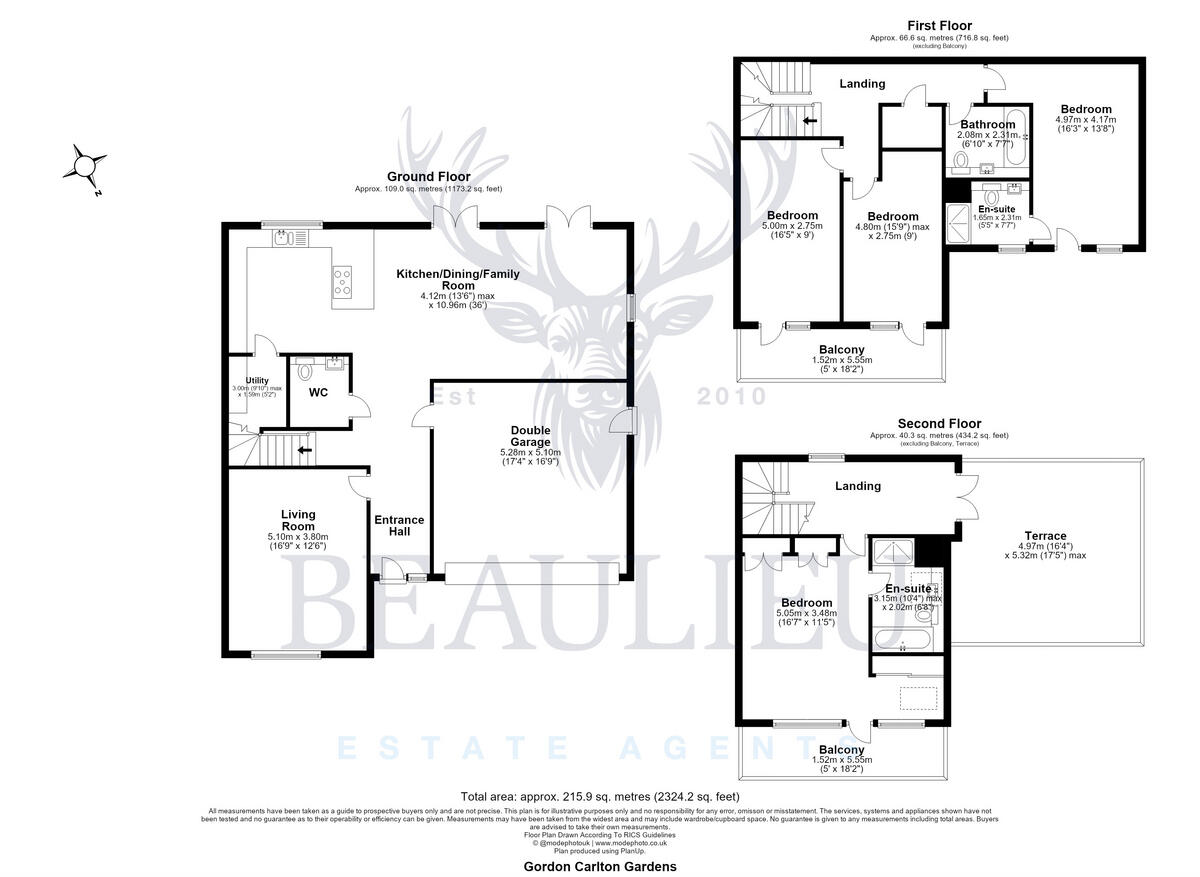 Gordon Carlton Gardens, Chelmsford, CM1 6 floorplan
