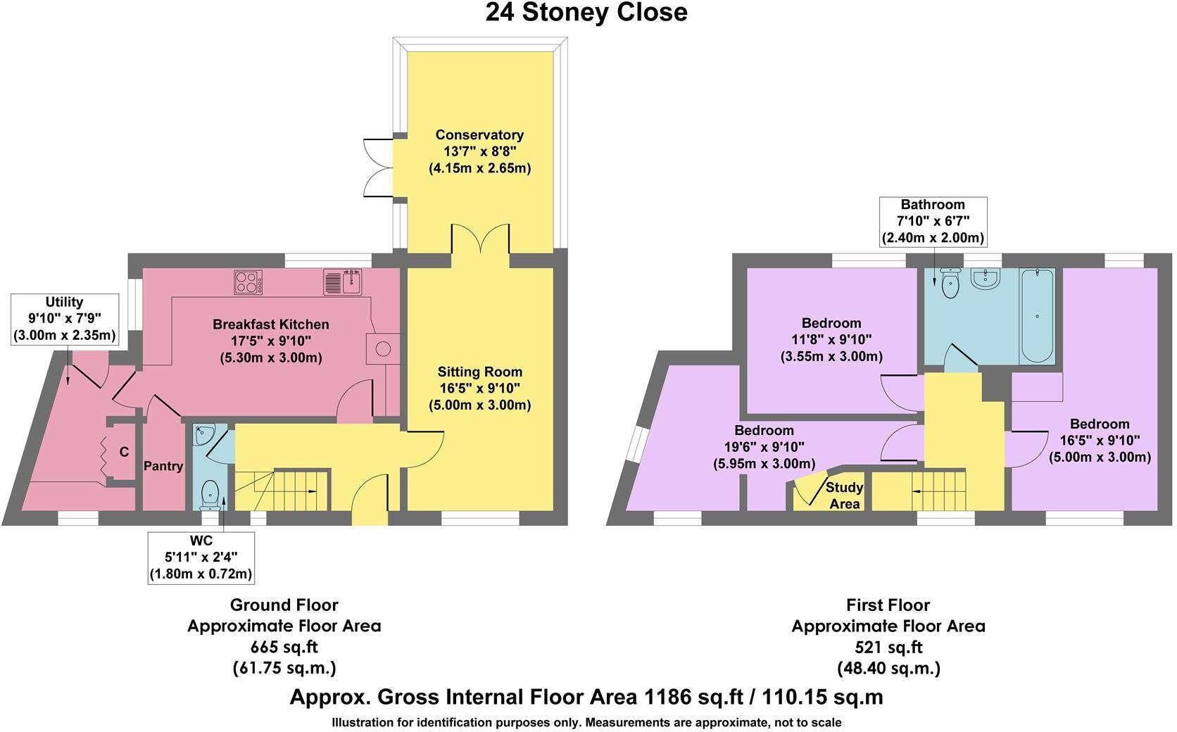 Stoney Close, Bakewell floorplan