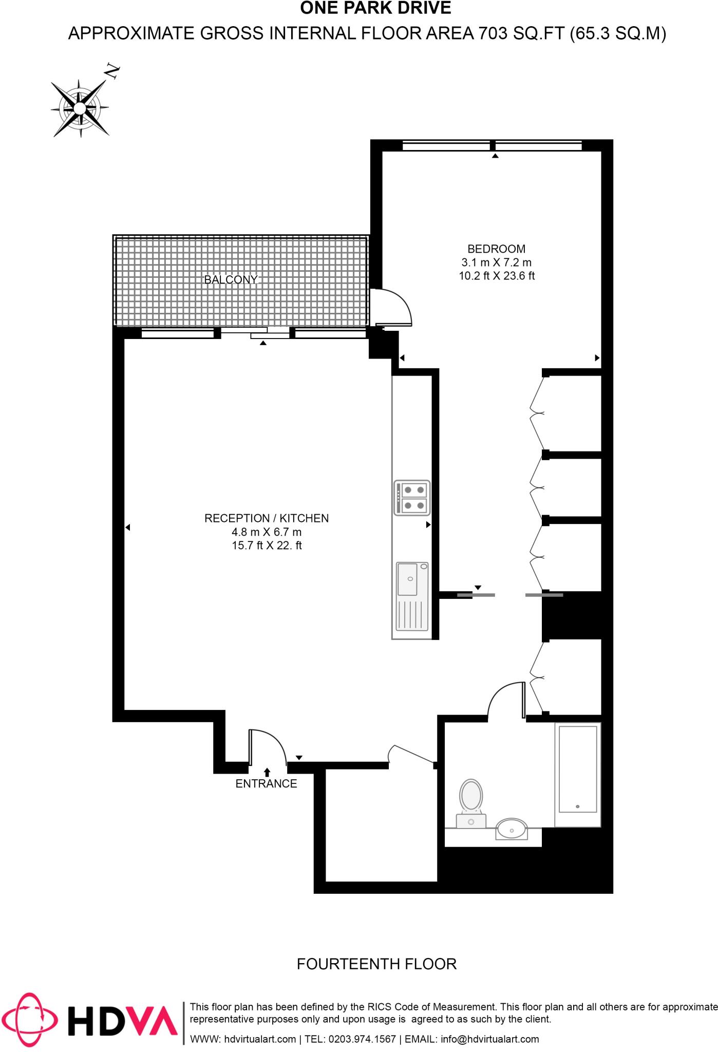 1 Park Drive London E14 floorplan