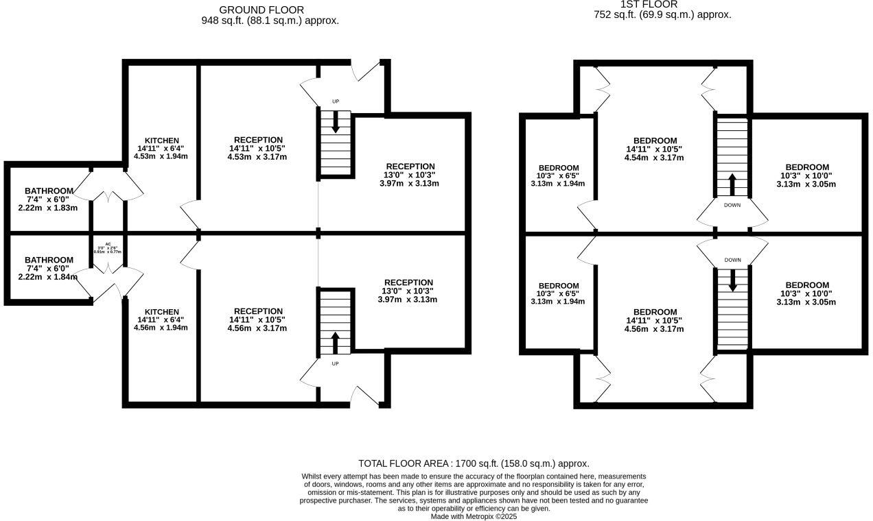 16 & 16A Park Road, Ipswich, Suffolk, IP1 3ST floorplan