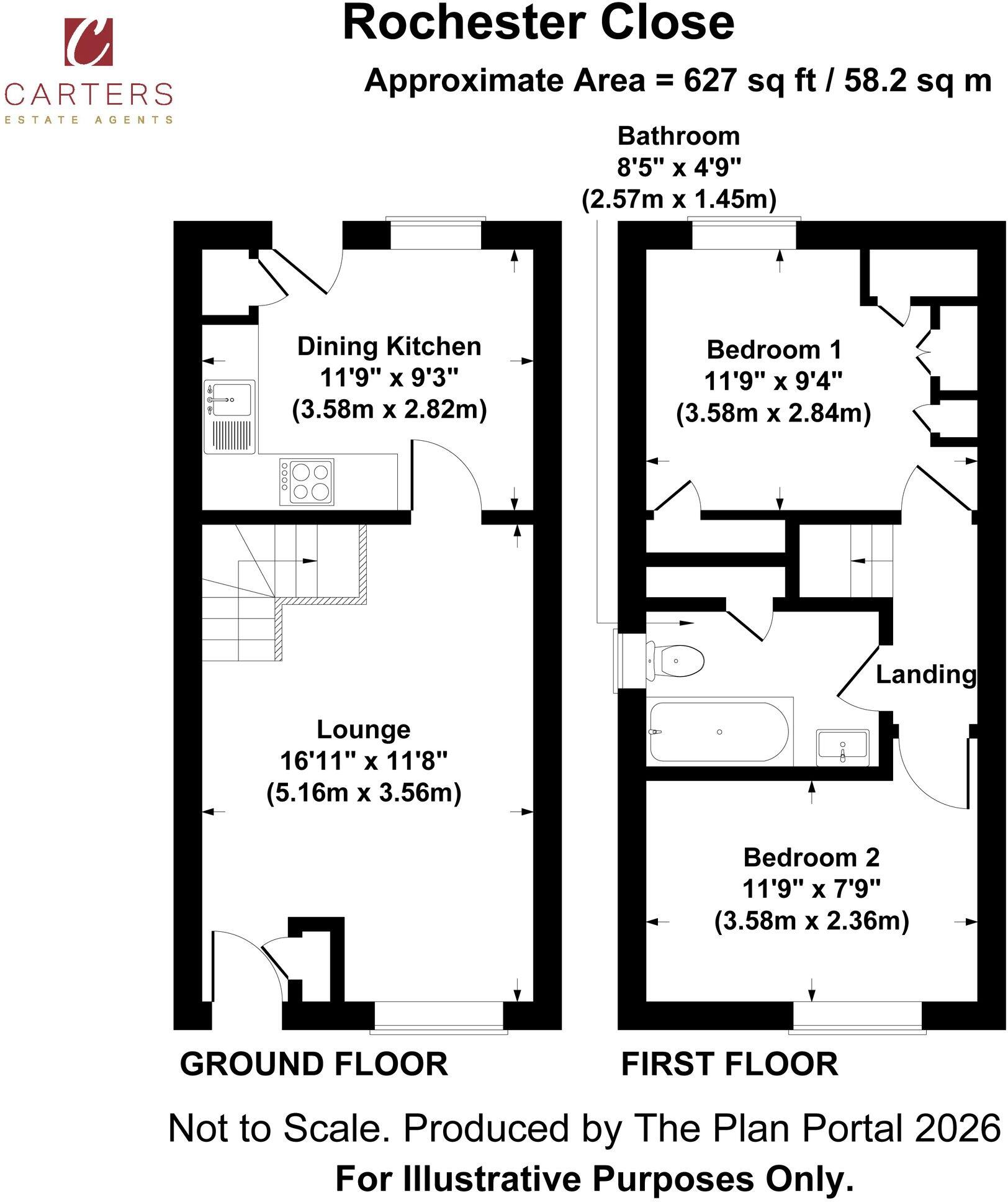Rochester Close, Nuneaton, CV11 floorplan