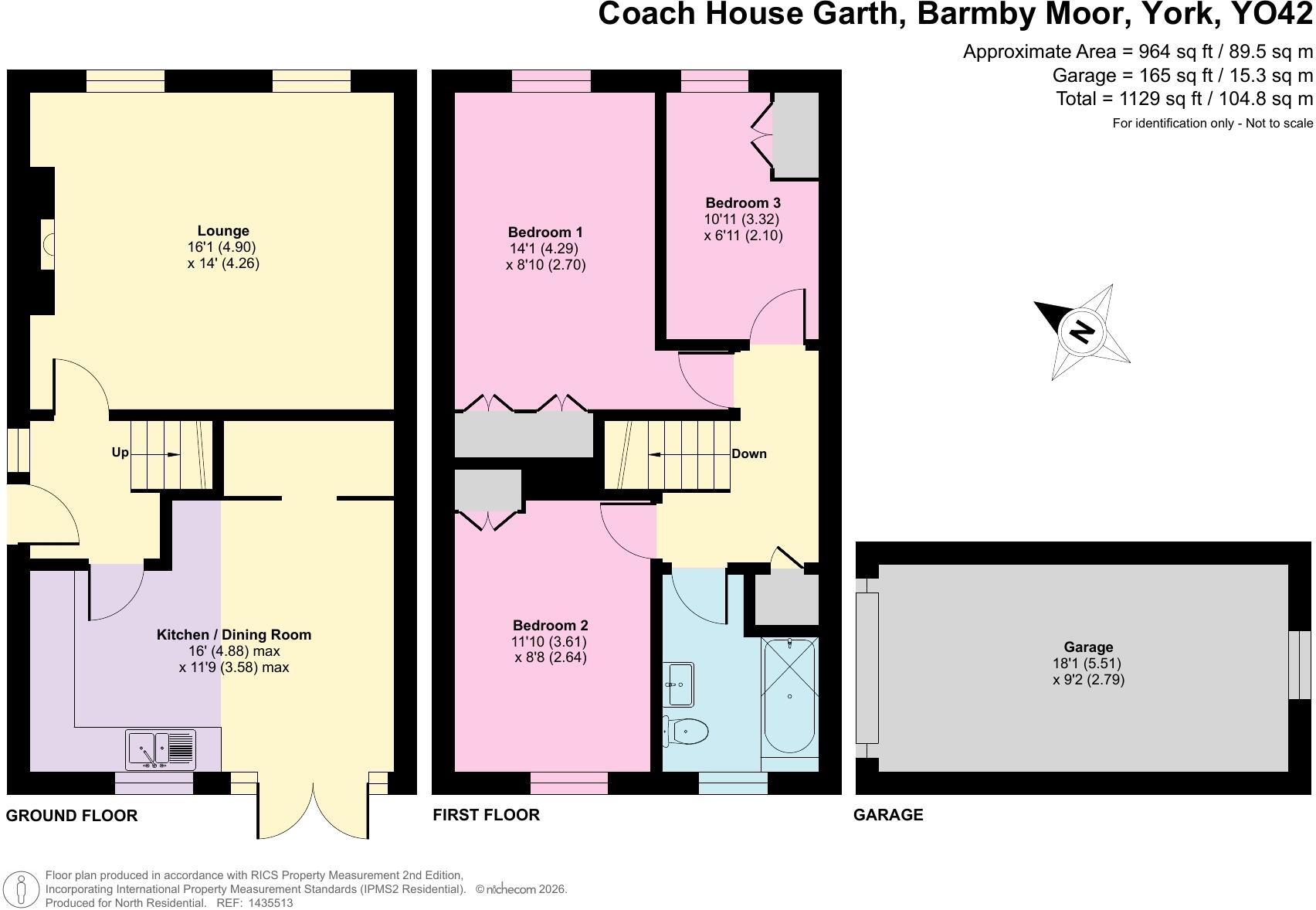 Coach House Garth, Barmby Moor, York, YO42 floorplan