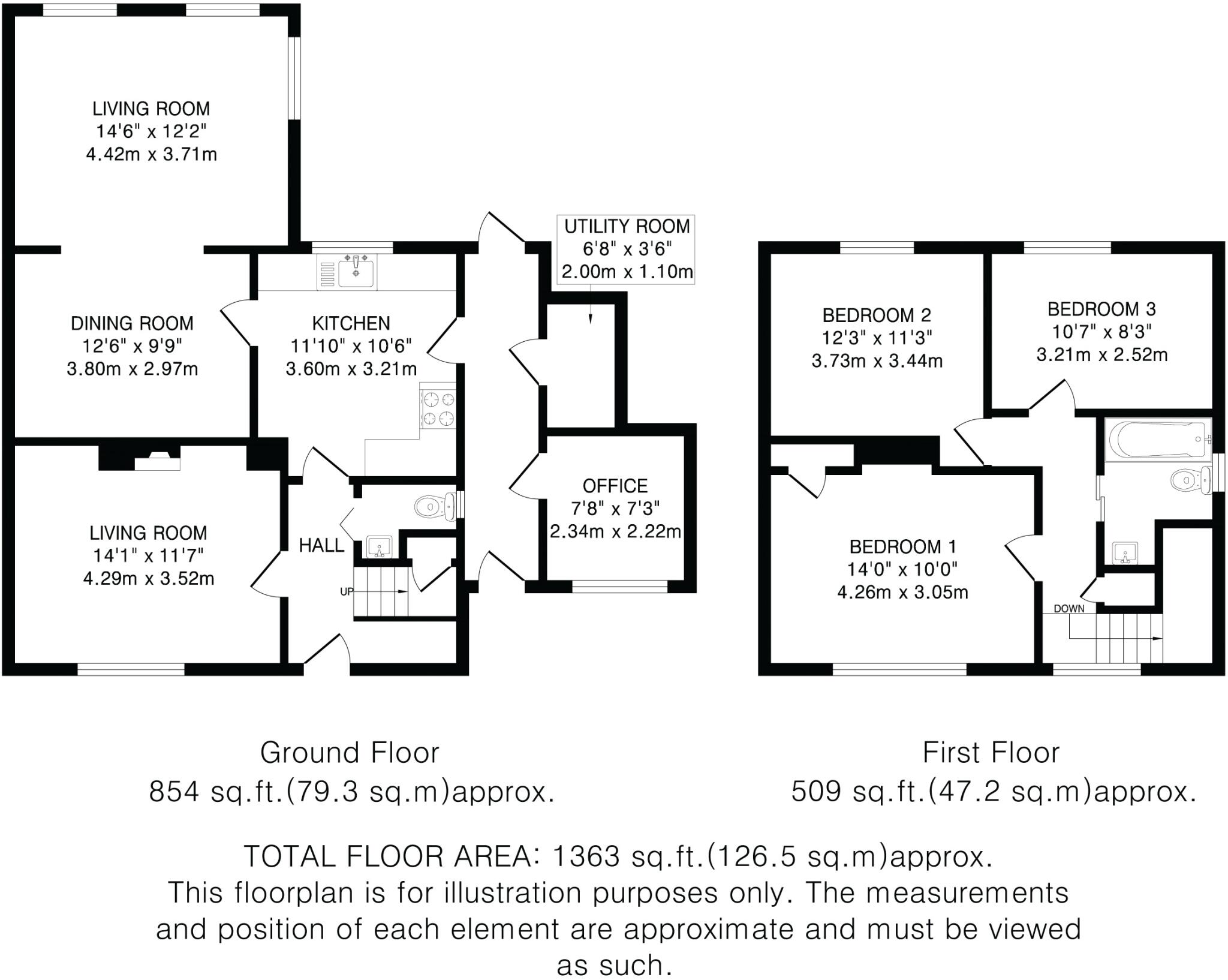 Lemsford Lane, Welwyn Garden City, Hertfordshire, AL8 floorplan