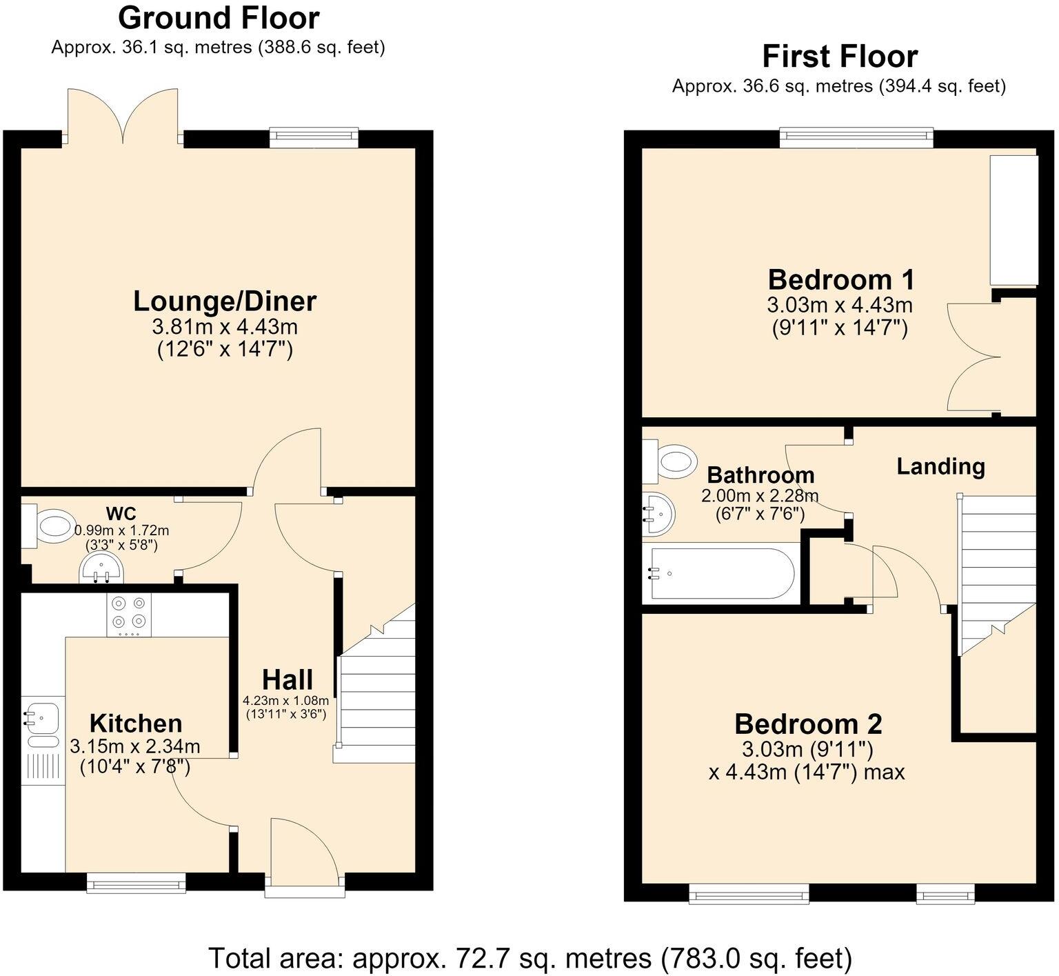 20, Highland Drive, Loughborough, LE11 floorplan